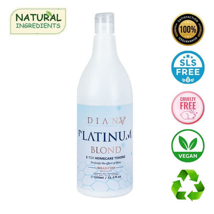 Platinum Hair Botox Home Care Shampoo – Hydrating shampoo with purple pigment for cool blonde hair – 1000 ml