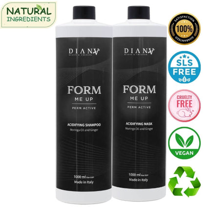 FORM ME UP Home Care Set – Perm Active Acidifying Shampoo + Hair Mask 1000 ml