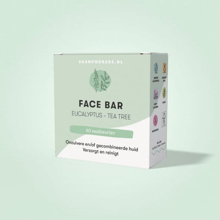 ShampooBars Face Bar Eucalyptus &amp; Tea Tree 60gr