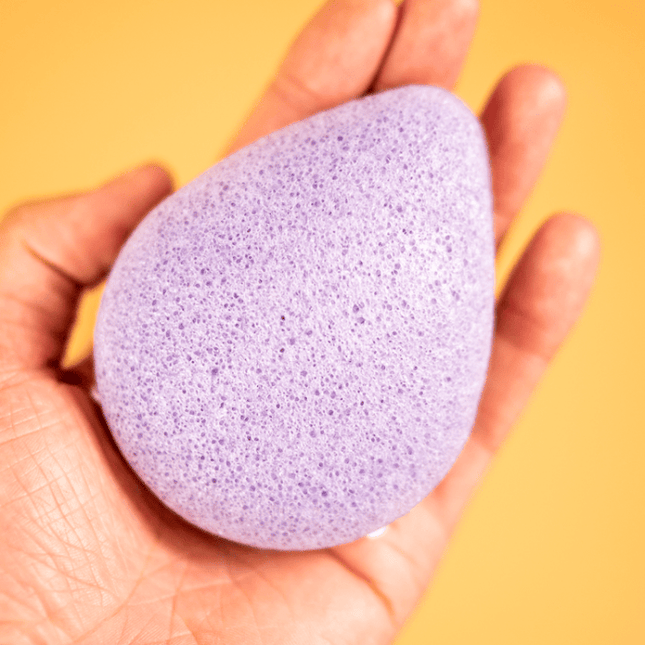 ShampooBars Konjac Spons gecombineerde huid, Lavendel