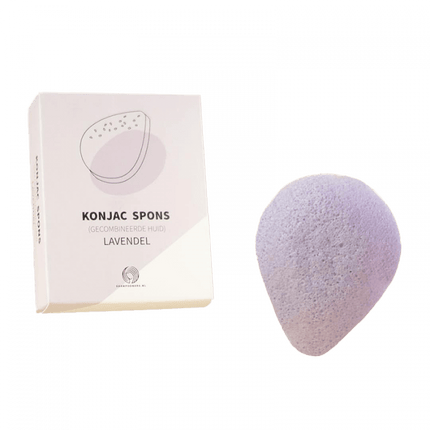 ShampooBars Konjac Spons gecombineerde huid, Lavendel