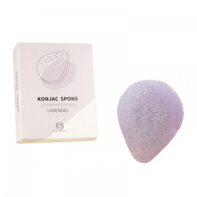 ShampooBars Konjac Spons gecombineerde huid, Lavendel