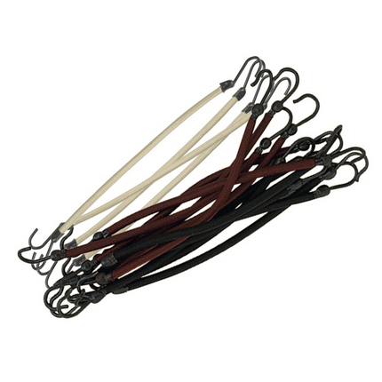 Sibel Elastic bands with hook black/brown/blond 12 pcs