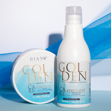 Golden Blue Protein Home Care Set – Shampoo + Mask with violet pigment for blond hair – 2 x 300ml