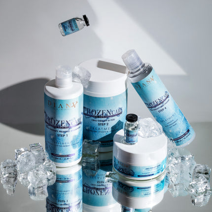 Frozen Hair Cryotherapy Set: 5 x 10 ml ampoules, 500 ml pre-treatment shampoo, 500 ml Botox and 300 ml sealant spray (Kopia)