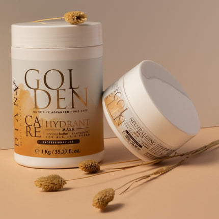 Golden Botox Home Care Hair Mask 1000 g – with coconut oil, panthenol &amp; vitamin B2
