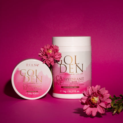 Golden Protein Home Care Mask – Strengthening and hydrating mask with panthenol, coconut oil &amp; gold particles – 1000 g