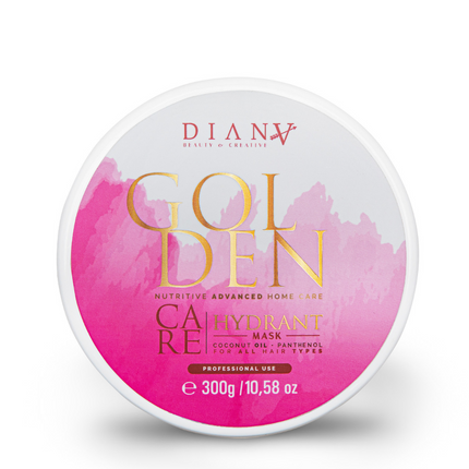Golden Protein Home Care Mask – Strengthening and hydrating mask with panthenol, coconut oil &amp; gold particles – 300g