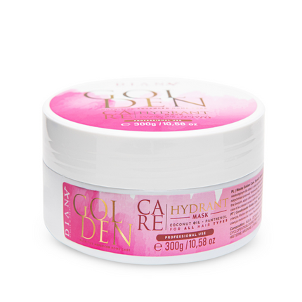 Golden Protein Home Care Mask – Strengthening and hydrating mask with panthenol, coconut oil &amp; gold particles – 300g