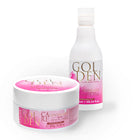 Golden Protein Home Care Set – Shampoo + Hair Mask with Panthenol, Hyaluronic Acid & Gold Particles – 2×300ml