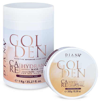 Golden Botox Home Care Hair Mask 1000 g – with coconut oil, panthenol &amp; vitamin B2
