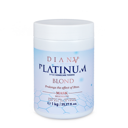 Platinum Botox Home Care Mask – Hydrating mask with violet pigment for blond hair – 1000g