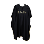 Professional Waterproof Hairdressing Cape – Luxury Design with Gold Trim & Hand-Embroidered Logo