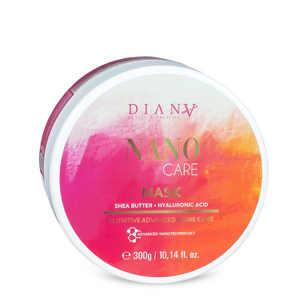 NanoGold Home Care Hair Mask 300 g – with hyaluronic acid, shea butter &amp; coconut oil