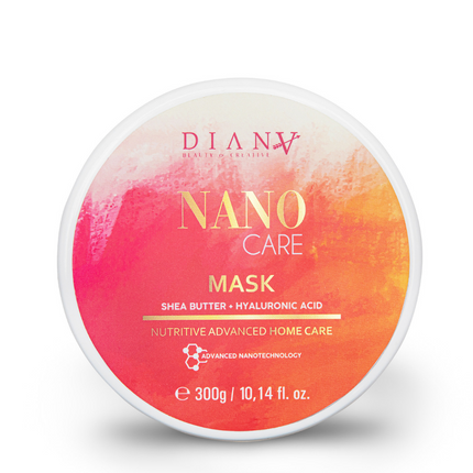 NanoGold Home Care Hair Mask 300 g – with hyaluronic acid, shea butter &amp; coconut oil