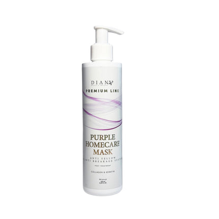 Premium Line Purple Home Care Hair Mask – with purple pigment, collagen &amp; keratin – 250ml
