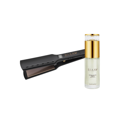 Diana NANO Hair Straightener with Wide Floating Titanium Plates and Vibration – Professional Precision &amp; Protection