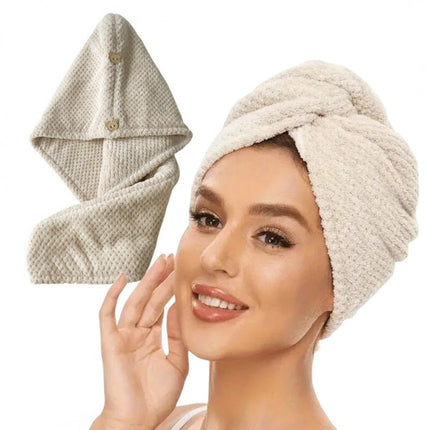 Microfiber Hooded Hair Towel 65x25 cm – Quick-drying &amp; Gentle on your Hair