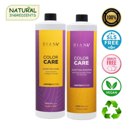 Color Care Home Care Set – Shampoo + Hair Mask 1000 ml – with snail secretion, collagen and keratin – Limited Edition